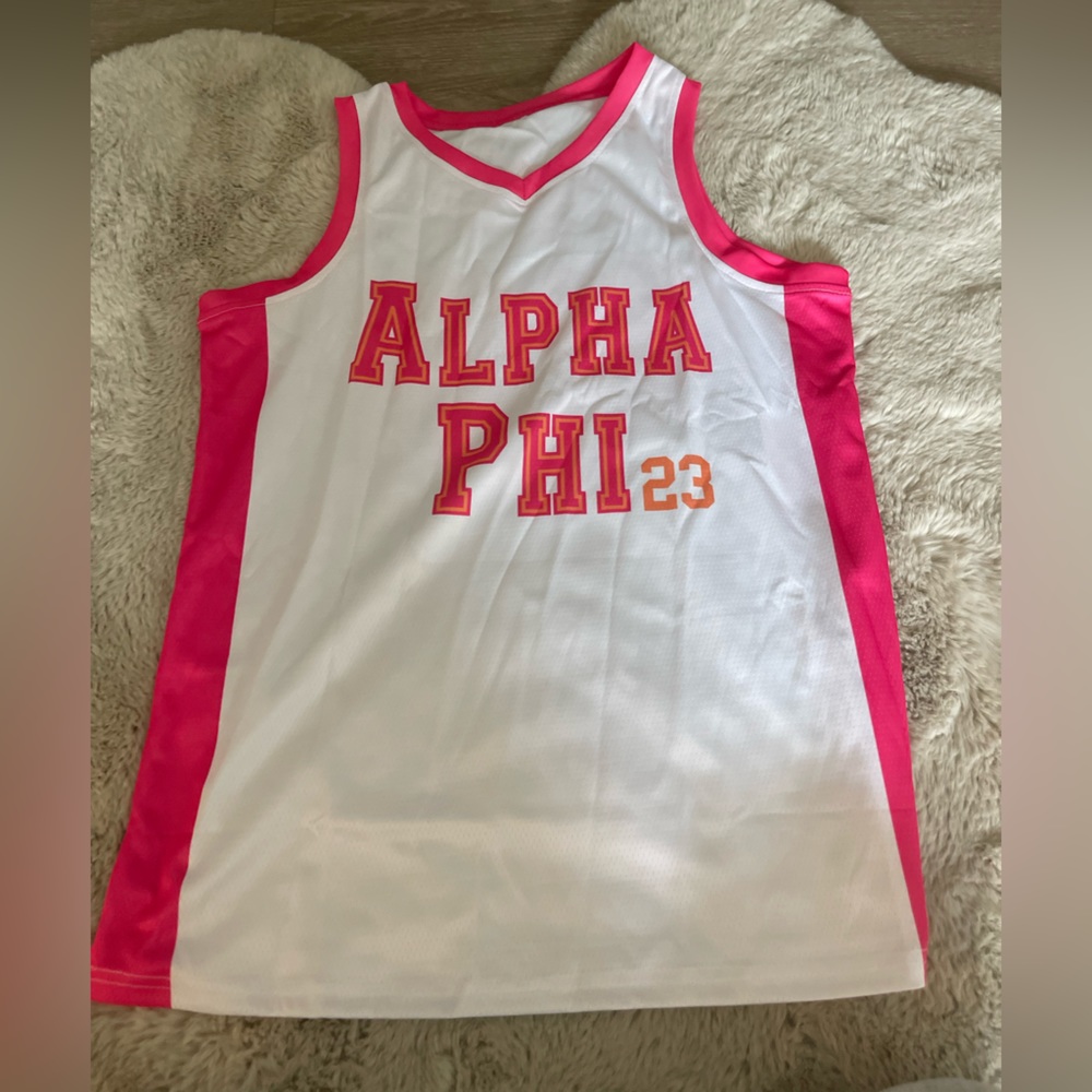 Alpha Phi basketball jersey
